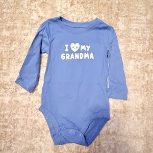 Carter's Blue 'I Love My Grandma' One Piece size 9M